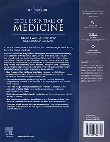 Cecil Essentials of Medicine (Cecil Medicine) [Paperback] Wing MD  FACP  FIDSA, Edward J. and Schiffman MD  MACP, Fred J.