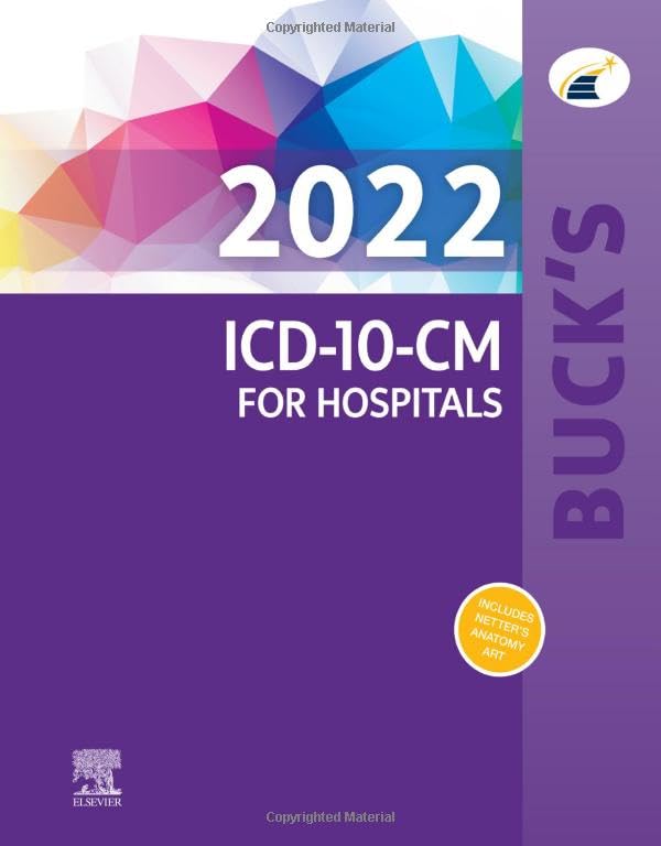 Buck's 2022 ICD-10-CM for Hospitals (ICD-10-CM Professional for Hospitals) Elsevier