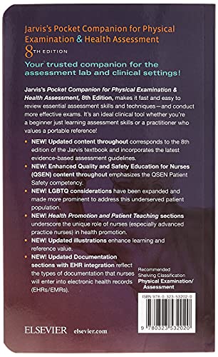 Pocket Companion for Physical Examination and Health Assessment Jarvis, Carolyn, Ph.D.; Eckhardt, Ann, Ph.D., R.N.