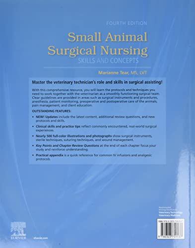 Small Animal Surgical Nursing [Paperback] Tear MS  LVT, Marianne