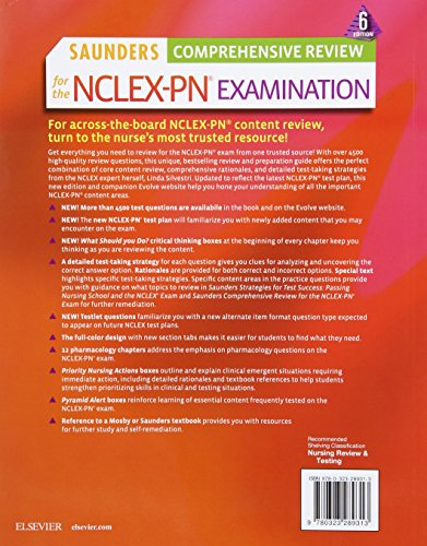 Saunders Comprehensive Review for the NCLEX-PNï¿½ Examination Silvestri PhD  RN  FAAN, Linda Anne