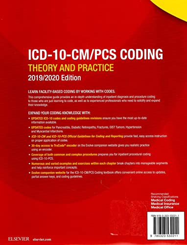 ICD-10-CM/PCS Coding: Theory and Practice, 2019/2020 Edition Elsevier Inc