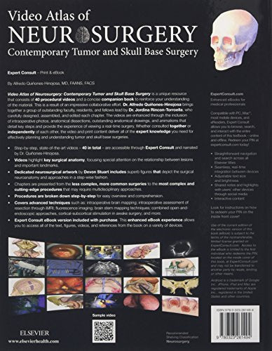 Video Atlas of Neurosurgery: Contemporary Tumor and Skull Base Surgery Quinones-Hinojosa MD  FAANS  FACS, Alfredo