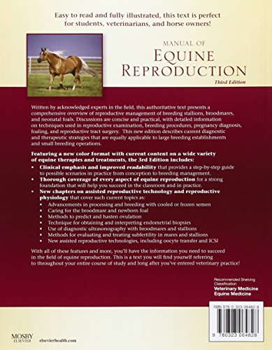 Manual of Equine Reproduction [Paperback] Brinsko DVM, Steven P.; Blanchard DVM  MS  Dipl ACT, Terry L.; Varner DVM  MS  Dipl ACT, Dickson D.; Schumacher DVM  MS  MRCVS  Dip ACVS, James and Love DVM, Charles C.