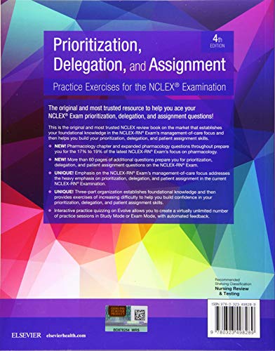 Prioritization, Delegation, and Assignment: Practice Exercises for the NCLEX Examination LaCharity PhD  RN, Linda A.; Kumagai MSN  RN, Candice K. and Bartz MN  ARNP  CCRN, Barbara