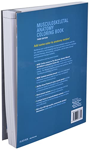 Musculoskeletal Anatomy Coloring Book [Paperback] Muscolino DC, Joseph E.